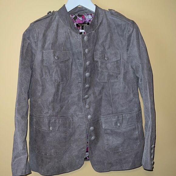 TWIGGY LONDON 100% leather jacket. Front buttons. XL - Picture 1 of 13
